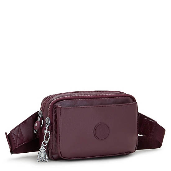 Kipling Abanu Multi Metallic Convertible Crossbody Bag Vesker Burgunder | NO 1177JP